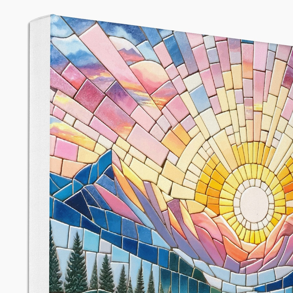 Sunrise Mosaic Eco Canvas - DecorDash