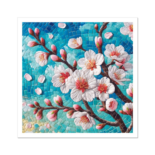 Almond Blossom Mosaic Hahnemühle German Etching Print - DecorDash