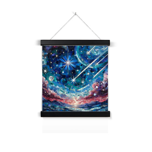Starry Sky Mosaic Fine Art Print with Hanger