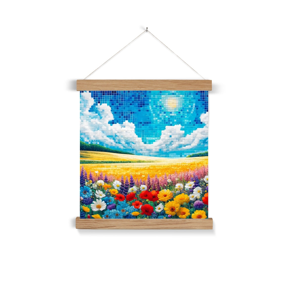 Meadow Mosaic Fine Art Print with Hanger