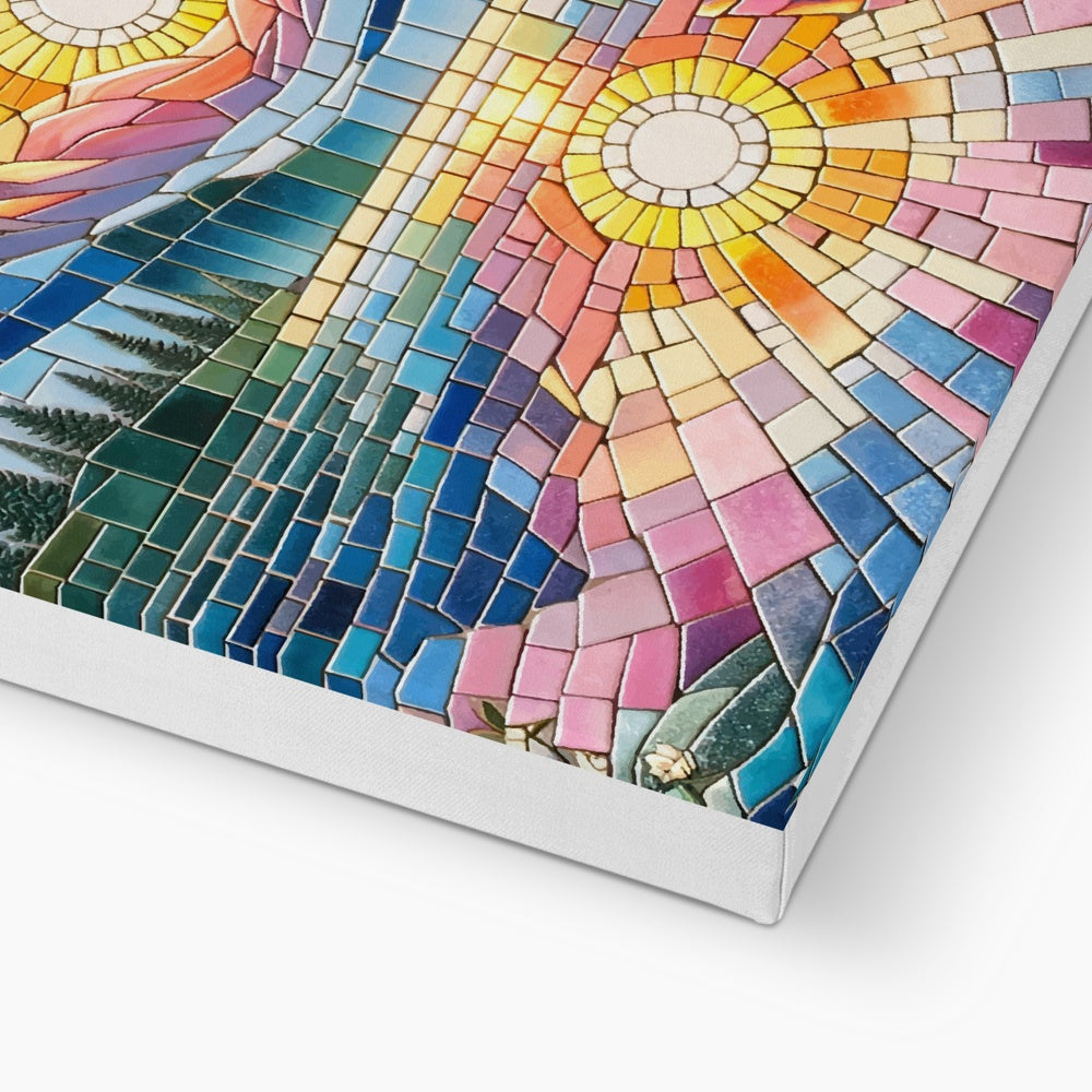 Sunrise Mosaic Eco Canvas - DecorDash