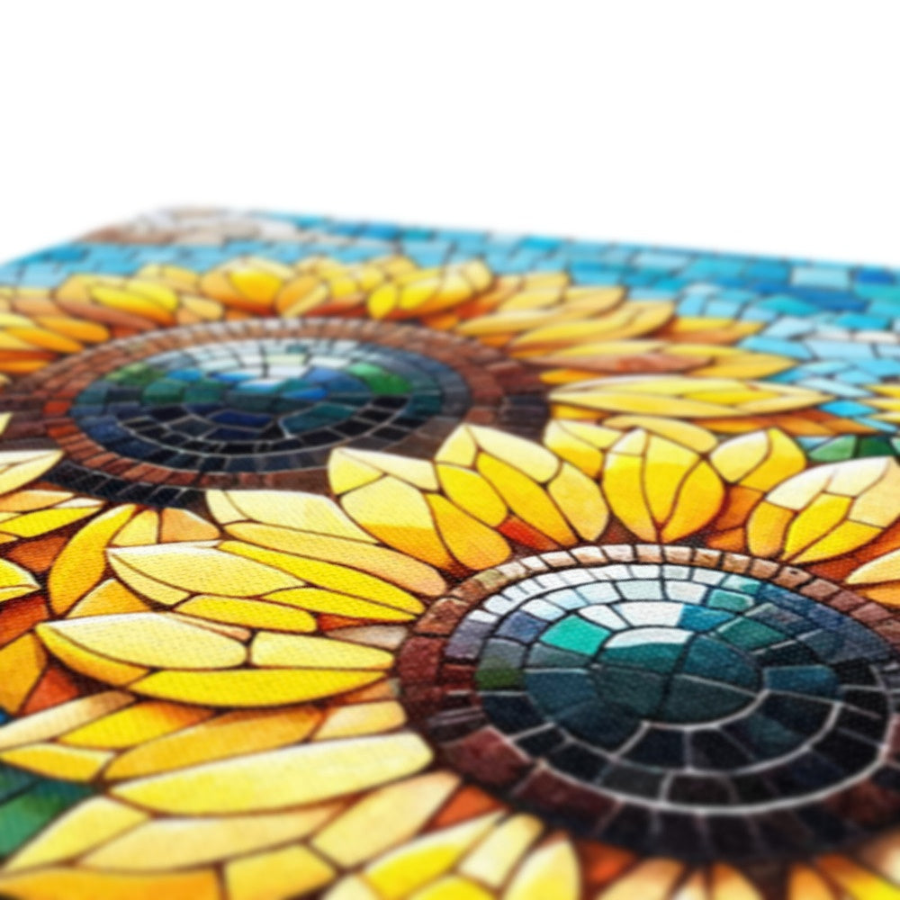 Sunflower Field Mosaic Eco Canvas - DecorDash