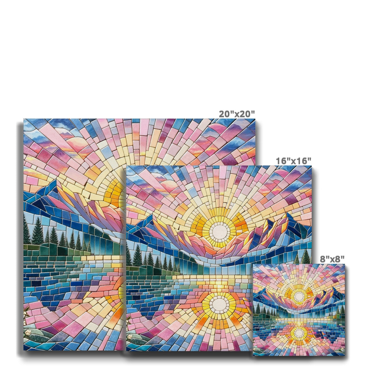 Sunrise Mosaic Eco Canvas - DecorDash