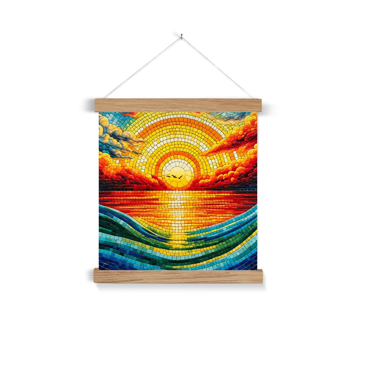 Sunset Mosaic Fine Art Print with Hanger - DecorDash