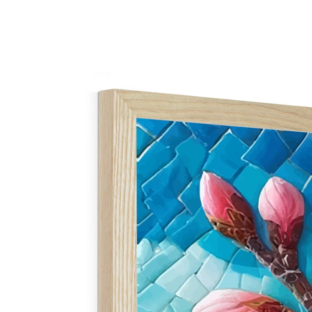 Almond Blossom Mosaic Budget Framed Poster