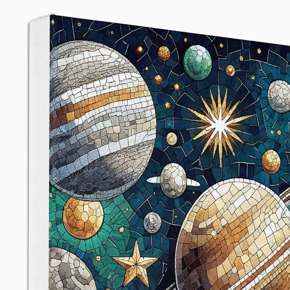 Space Mosaic Eco Canvas - DecorDash