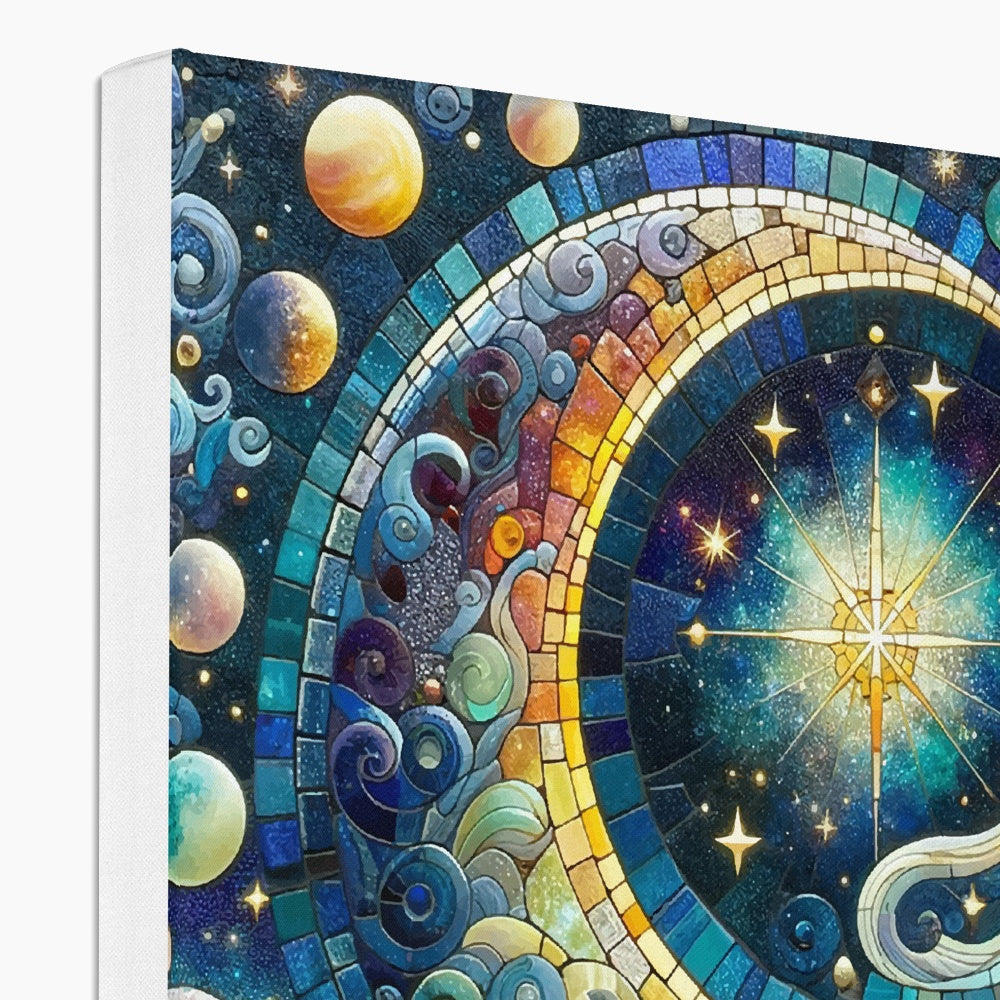 Crescent Moon Mosaic Eco Canvas - DecorDash