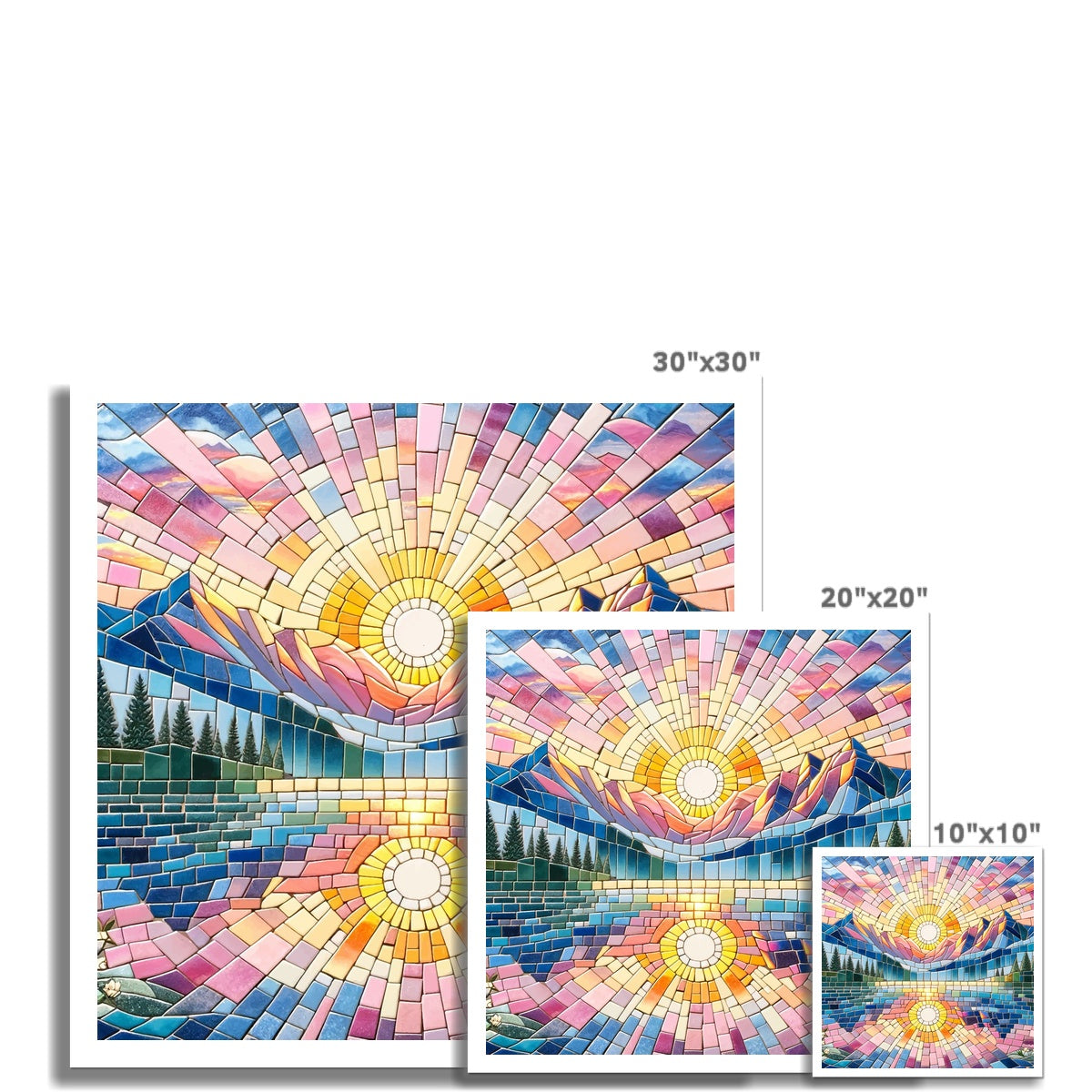 Sunrise Mosaic Hahnemühle German Etching Print