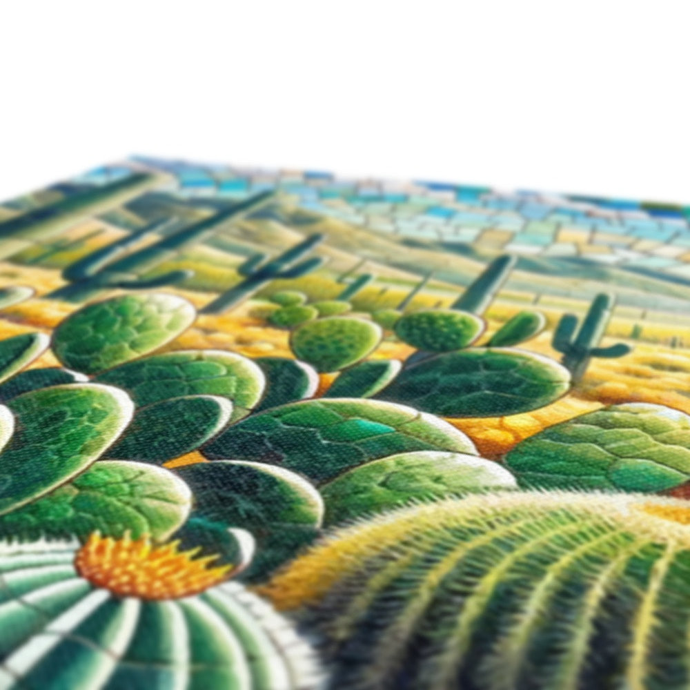 Cacti Mosaic Eco Canvas - DecorDash