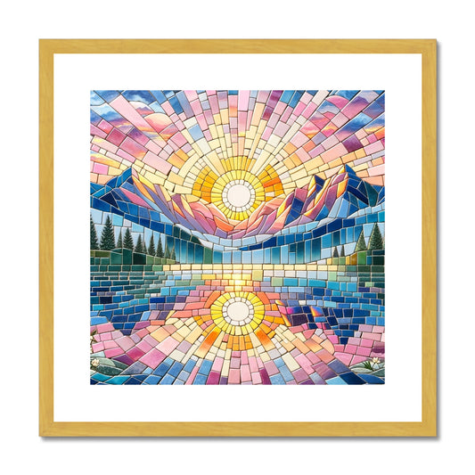 Sunrise Mosaic Antique Framed & Mounted Print - DecorDash