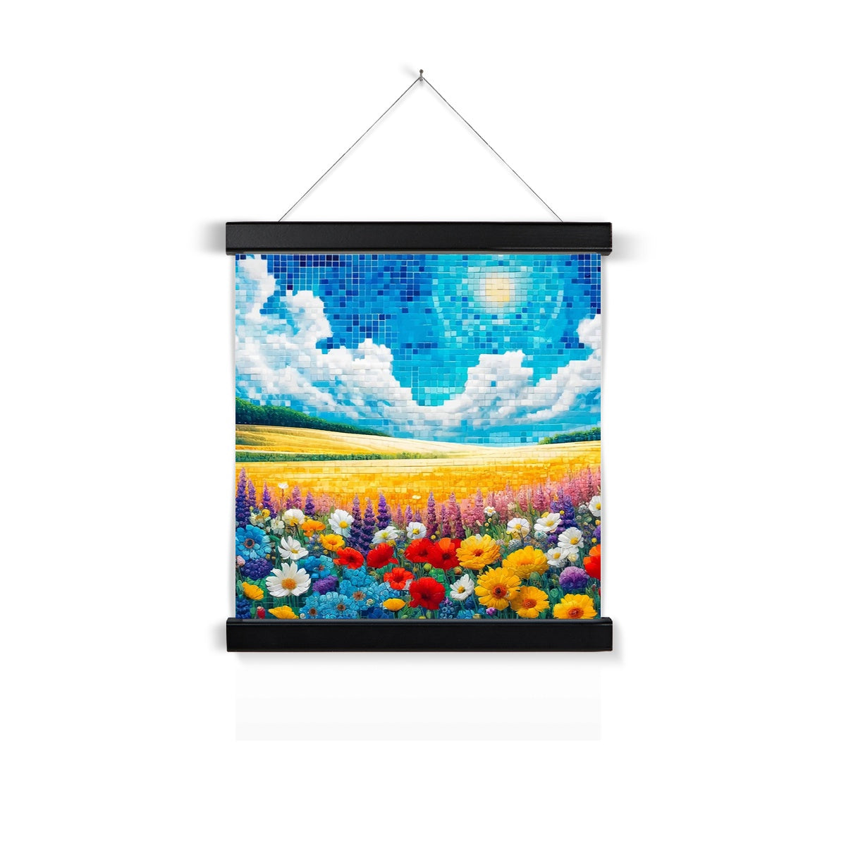 Meadow Mosaic Fine Art Print with Hanger