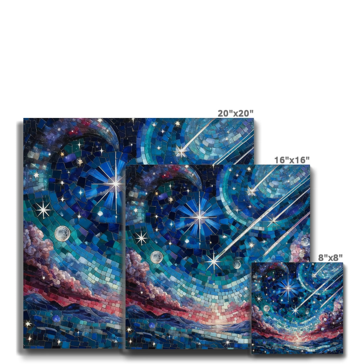 Starry Sky Mosaic Eco Canvas - DecorDash