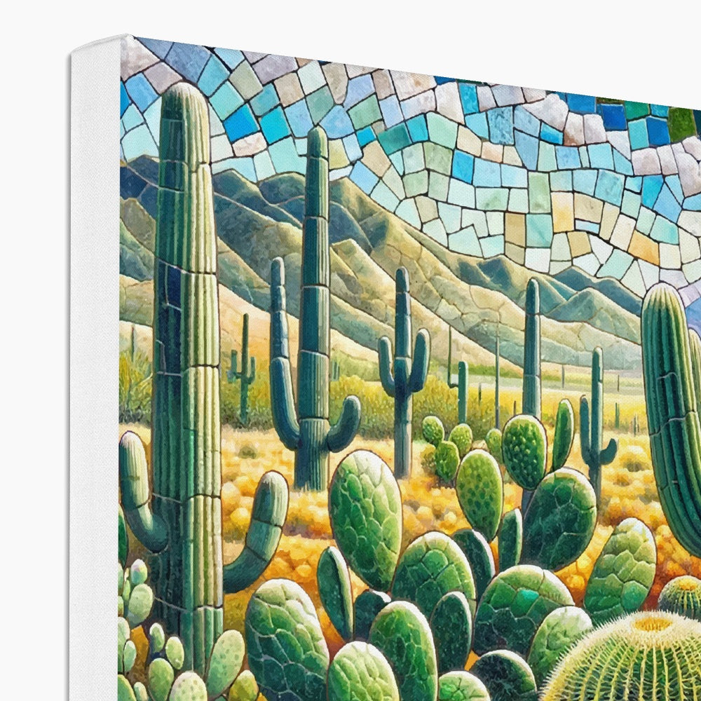 Cacti Mosaic Eco Canvas - DecorDash