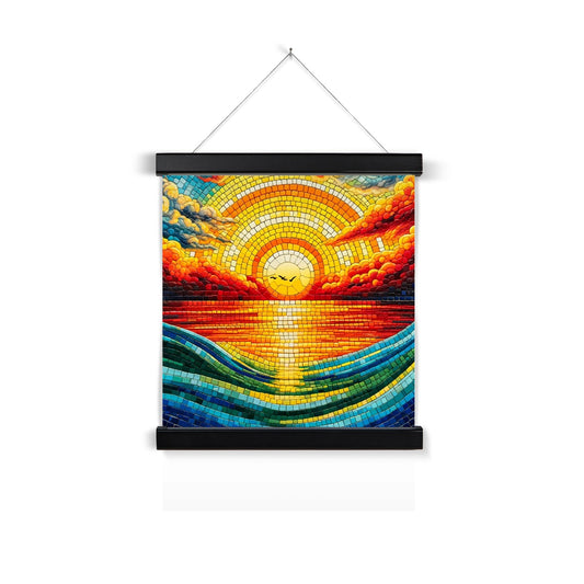 Sunset Mosaic Fine Art Print with Hanger - DecorDash